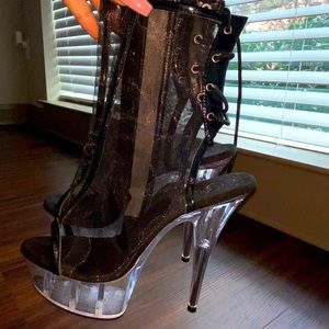 LACE UP - ZIP UP HIGH HEELS